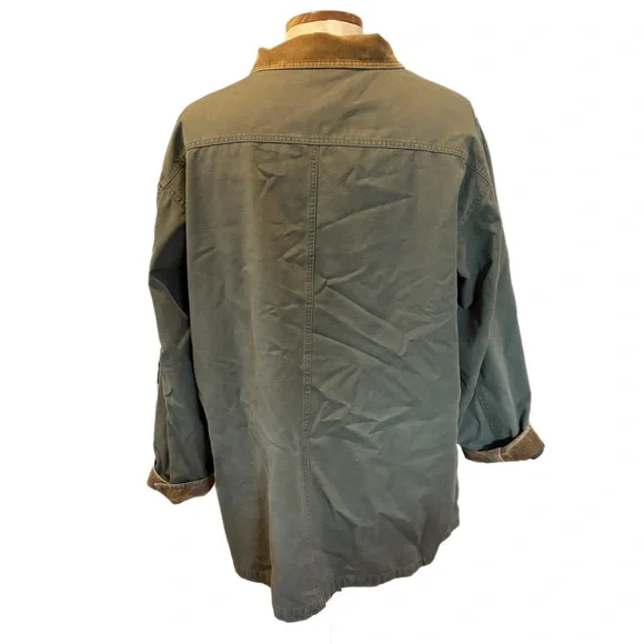 L.L. Bean Barn Chore Jacket with Corduroy collar XXL Tall in cotton canvas - Picture 2 of 9